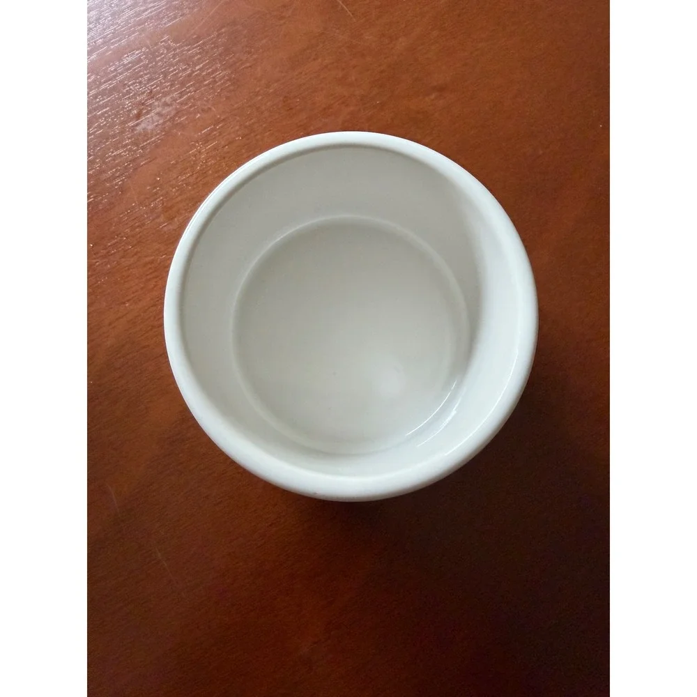 Le Creuset White Stoneware Round‎ Ramekin Straight Wall 200ml NEW